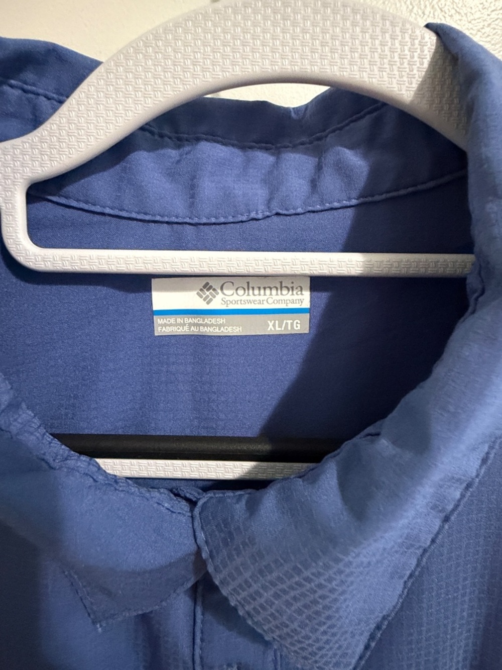Columbia Silver Ridge Blue Vented Shirt SS XL - Picture 4 of 6